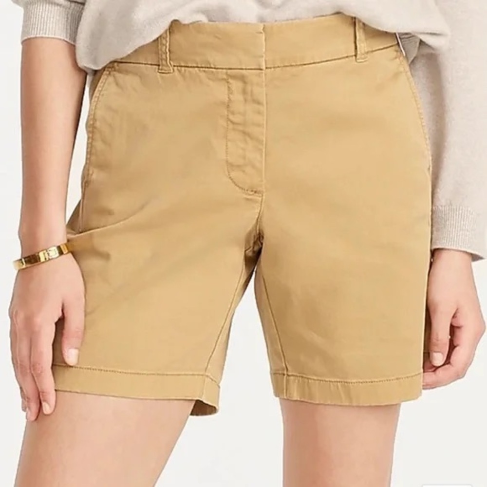 NWT J.Crew 7" stretch chino short size 4